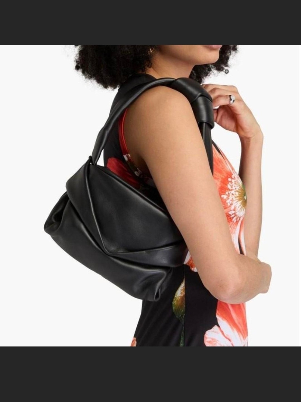 Staud Black Knotted Shoulder Bag - NWT
